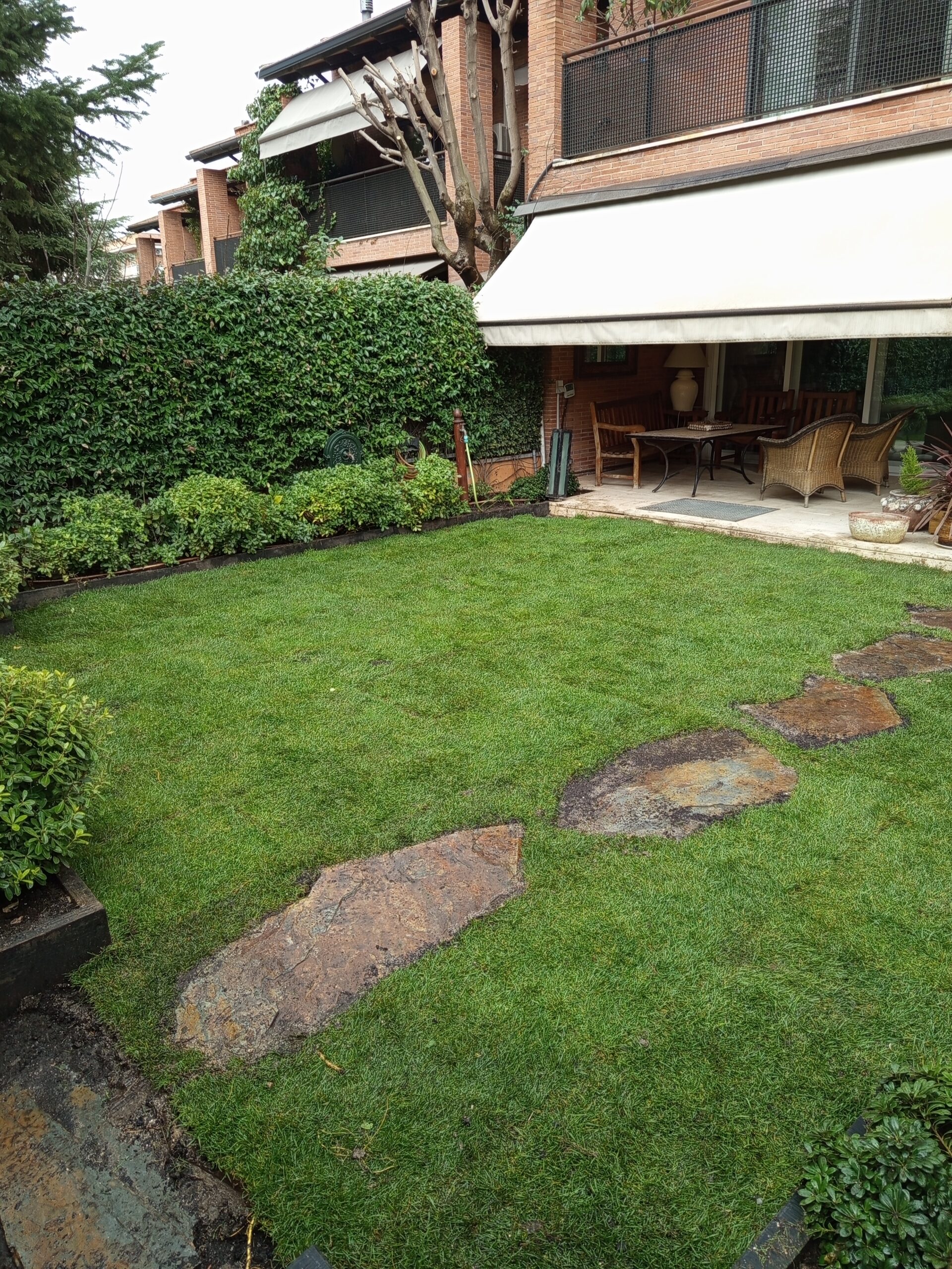 Renovación de pradera y electroválvulas.