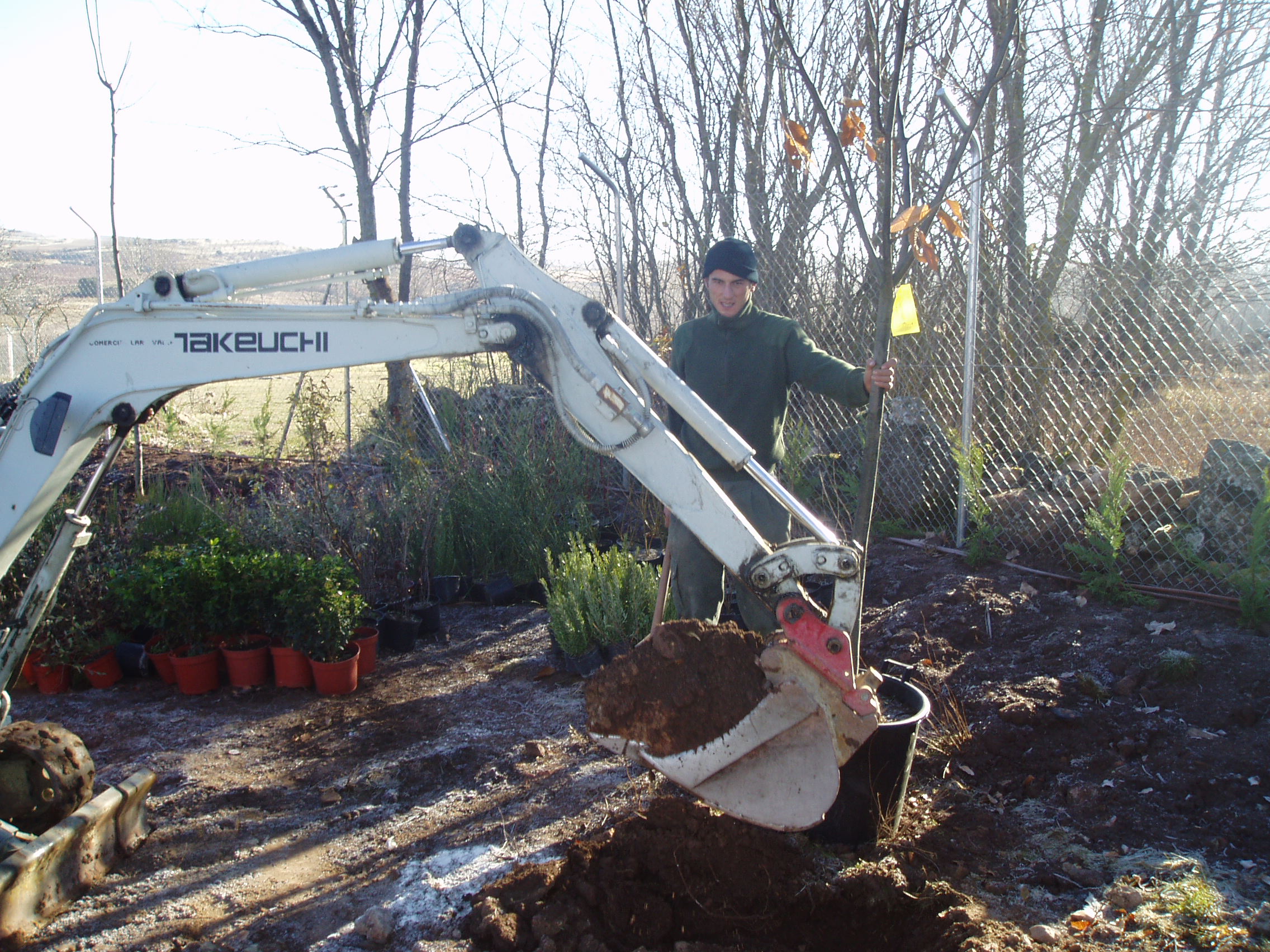 Instalación de tepes en 2003
