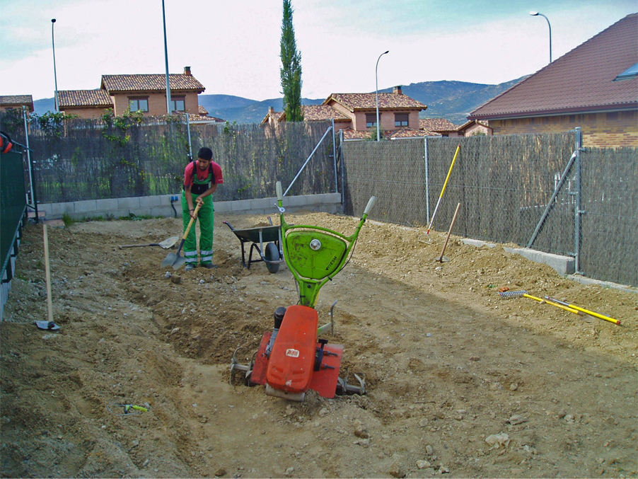 Instalación de marmolina Cotos 2005